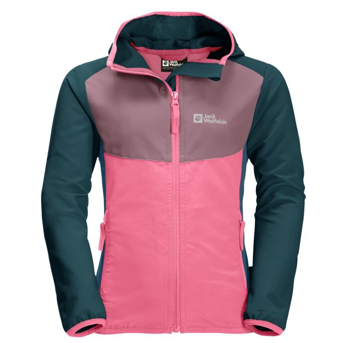 Jack Wolfskin Girl's Turbulence - Softshelljack 3 Jack Wolfskin Girl's Turbulence - Softshelljack - Afbeelding 3