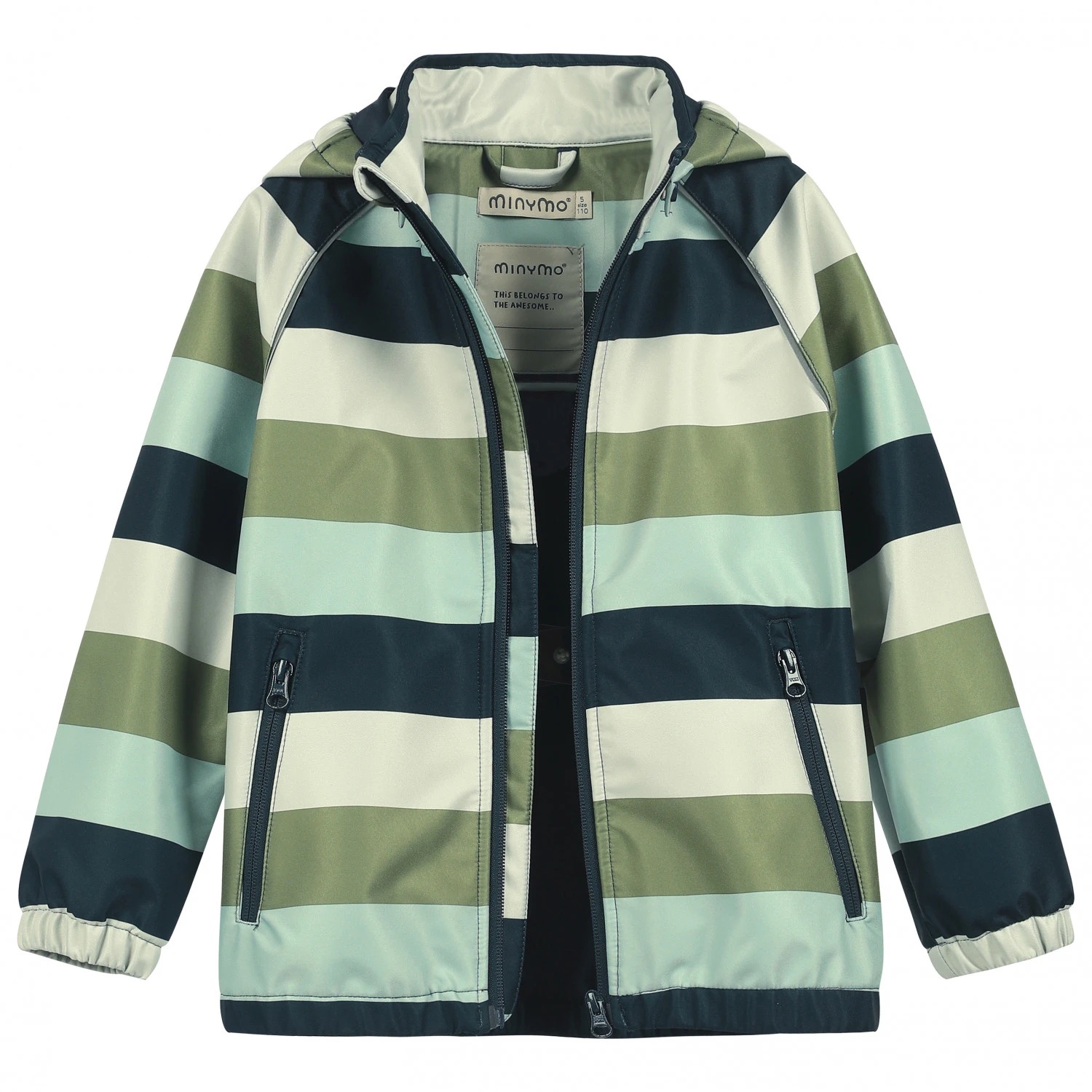 Minymo Boy's Softshell Jacket Stripe - Softshelljack 4 Minymo Boy's Softshell Jacket Stripe - Softshelljack - Afbeelding 4