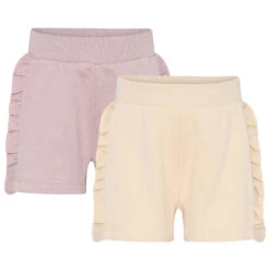 Minymo Girl's Basic Sweat Shorts (2-Pack) - Short