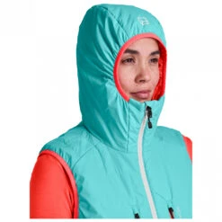 Ortovox Women's Swisswool Piz Boè Vest - Merinobodywarmer -Outdoor Winterkleding Winkel ortovox womens swisswool piz boe vest merinobodywarmer detail 3